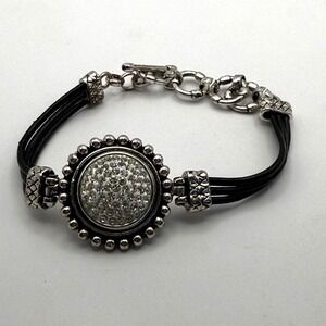 Silver Tone‎ Rhinestone Bracelet – Classic Sparkling Statement Jewelry